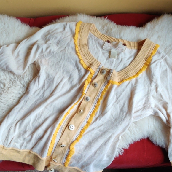 5/$25💖Nick & Mo Ruffle Cardigan - Picture 2 of 8